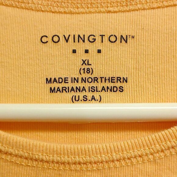 🩷COVINGTON Short Sleeved Basic Pullover Blouse Size XL 18 - Picture 2 of 3